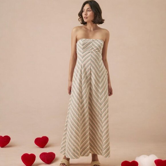 NWT MON RENN EUPHORIA STRAPLESS DRESS - Picture 5 of 7